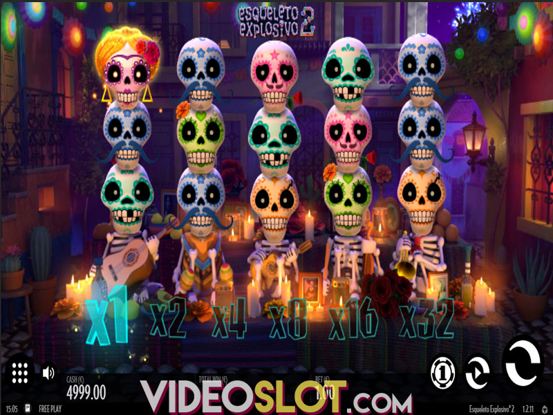 esqueleto explosivo 2 slot machine