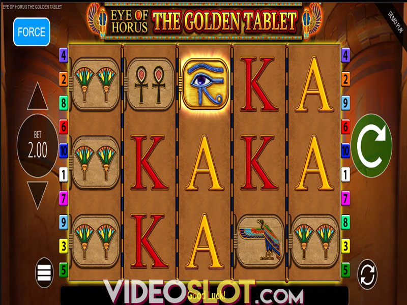 Eye of Horus The Golden Tablet Online Video Slot Review Blueprint Gaming Eye of Horus The Golden Tablet Online Video Slot Review Blueprint Gaming