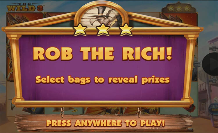 The Wild 3 Slot Bonus Game